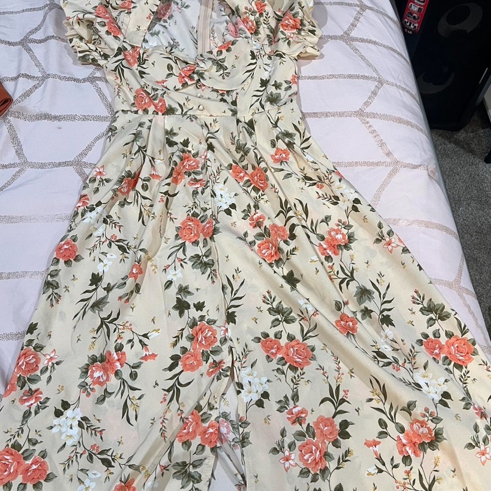 Floral Print Jumpsuit